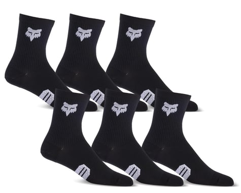 Fox Racing 6" Ranger Socks Prepack (Black) (S/M)